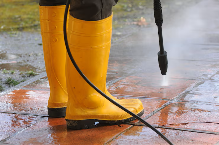 Patio pressure washing service